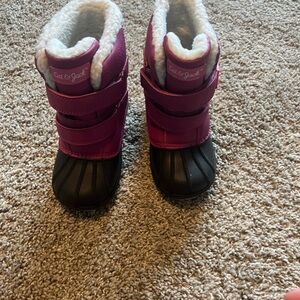 Cat & Jack Pink and Black Rain Boots